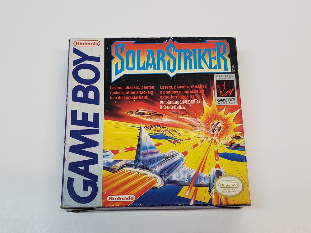 Solar Striker Original Authentic Nintendo Game Boy Box & Manual *
