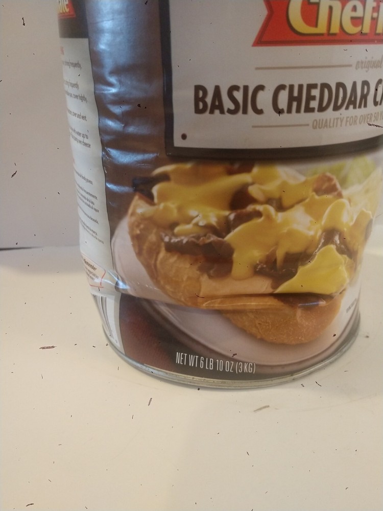 1Chef- Mate Original Basic Cheddar Cheese Sause 6 Lb, Container little damaged .