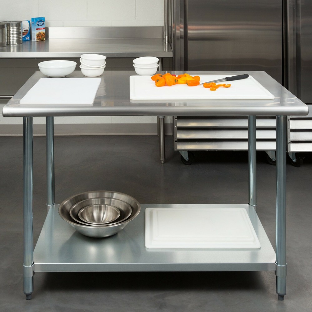 30" x 48" NSF Stainless Steel Work Prep Table with Undershelf Kitchen Restaurant