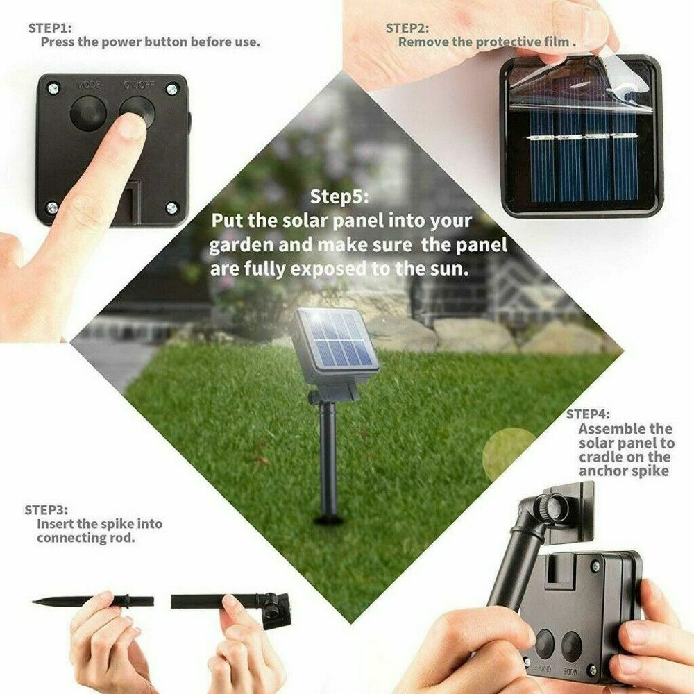 Solar battery powered Solar LED String & Fairy Lights Copper wire light string