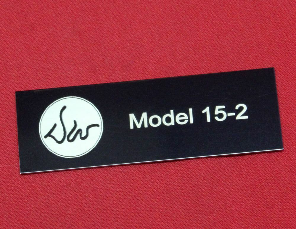 Dan Wesson Model 15-2 Display Case Plaque