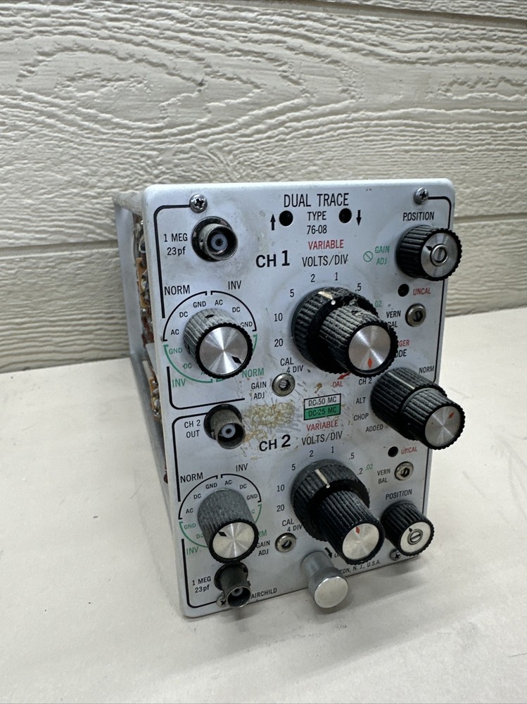 Fairchild Type 76-08 Dual Trace Plug In Unit