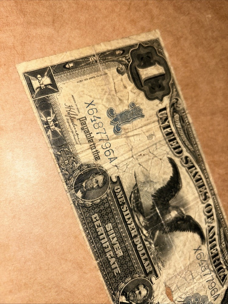1899 $1 DOLLAR BILL BLACK EAGLE SILVER CERTIFICATE