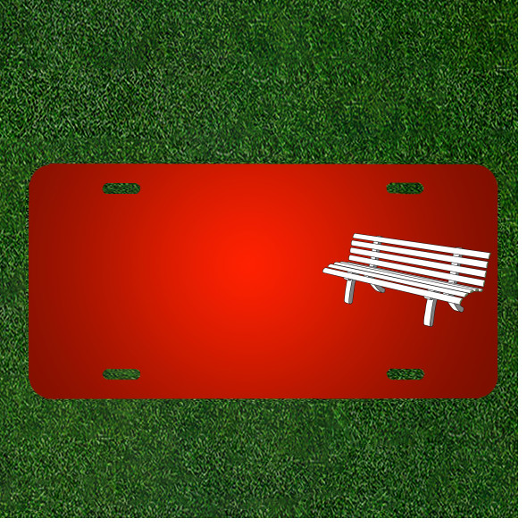 Custom Personalized License Plate With Add Names To Park Bench Bench Rest