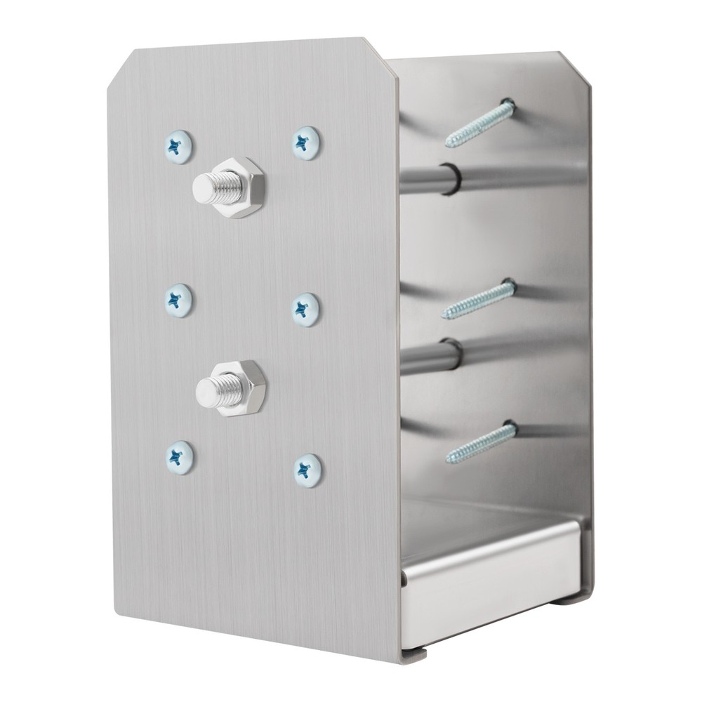 8PCS Adjustable Post Anchor Bracket Post Base for Pavilion Deck Porch 2mm Thick