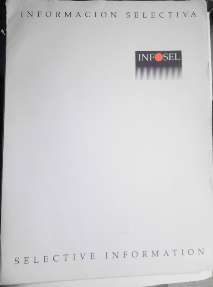 1989 Infosel Press Kit -Introducing Infodex multi-media database for journalists