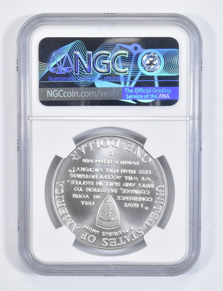 MS70 1991-1995 D WWII 1993 Commemorative Silver Dollar NGC