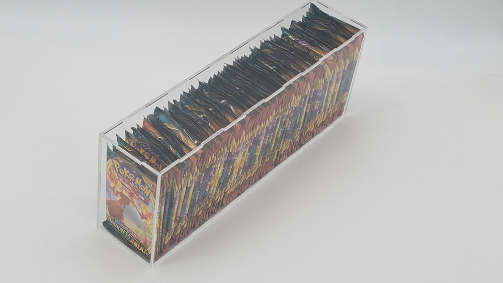 Pokemon Booster Pack (72CT) Acrylic Storage Holder Case Box, Framing/Display