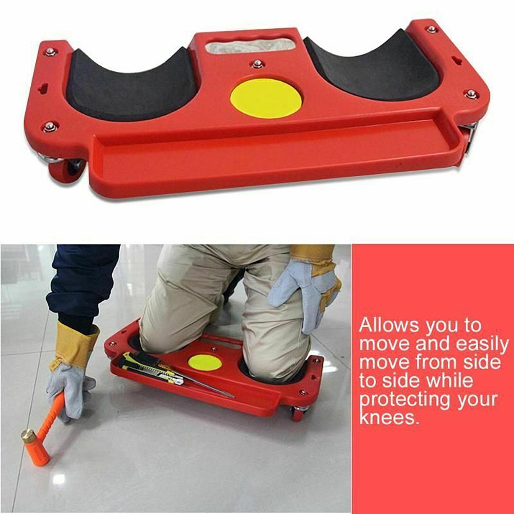 Rolling Knee Pad Wheels Soft Lining Rolling Wheeled Pads Platform Workers' Tool