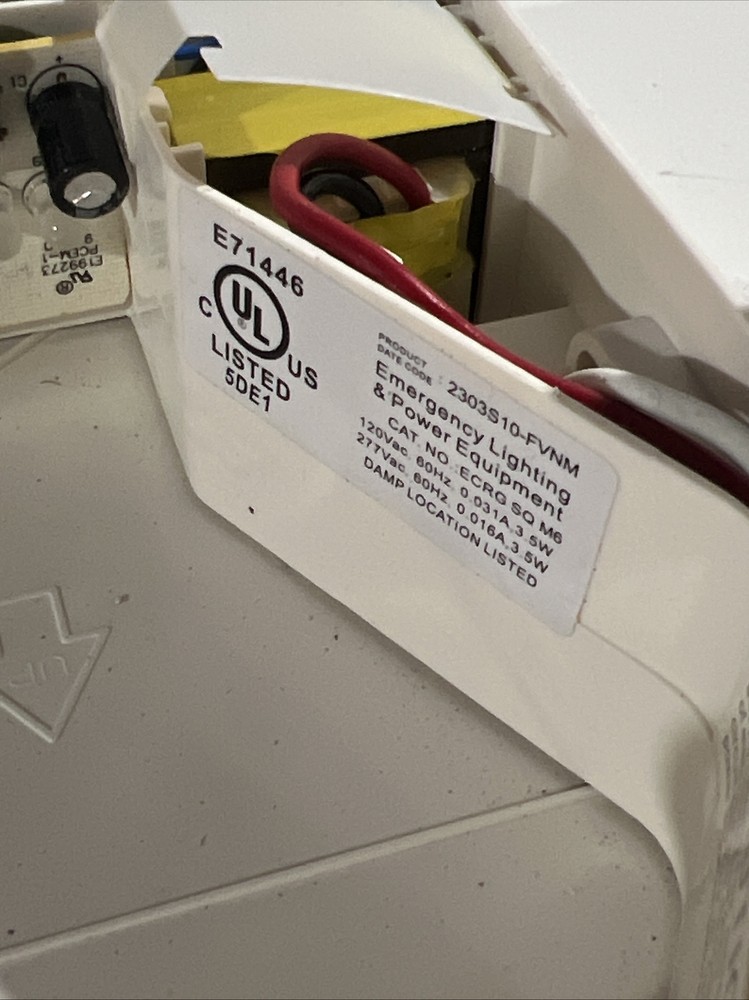 Lithonia Lighting Thermoplastic LED Emergency Exit Sign Ecrg