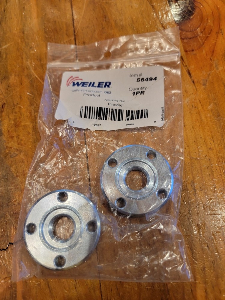 WEILER Adapting Nut Threaded 5/8" Item # 56494 NEW WW5