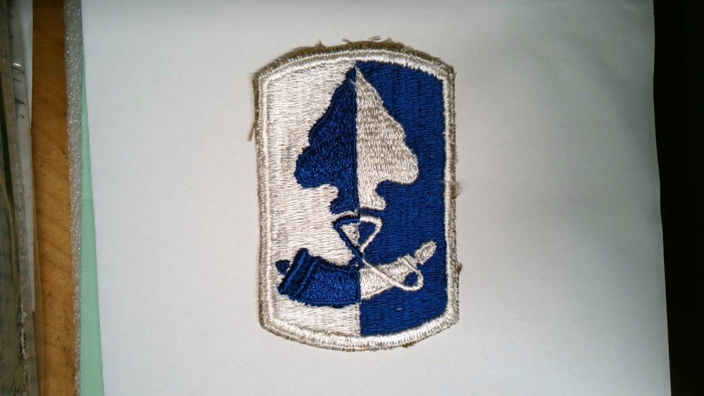 US MILITARY INSIGNIA PATCH COLORED SEW ON 187TH INFANTRY