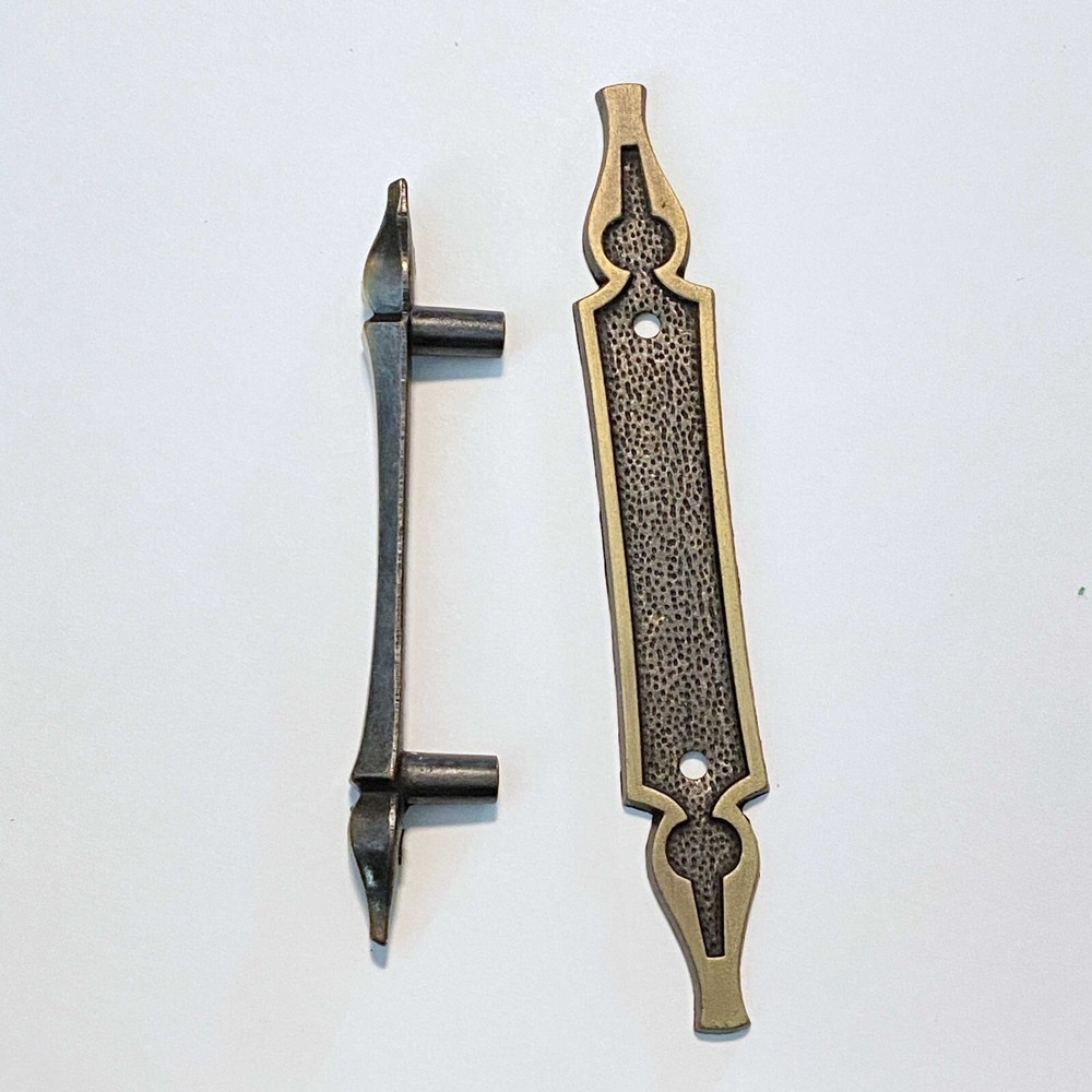 1967 Vintage NOS Cabinet Pull and Backplate National Hardware