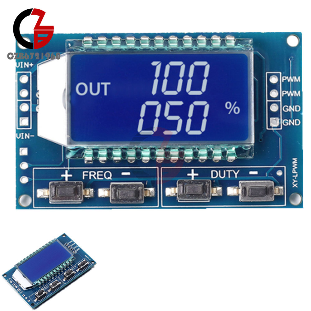 HW753 Pulse Frequency Duty Cycle 2CH LED Square Wave Signal Generator Module