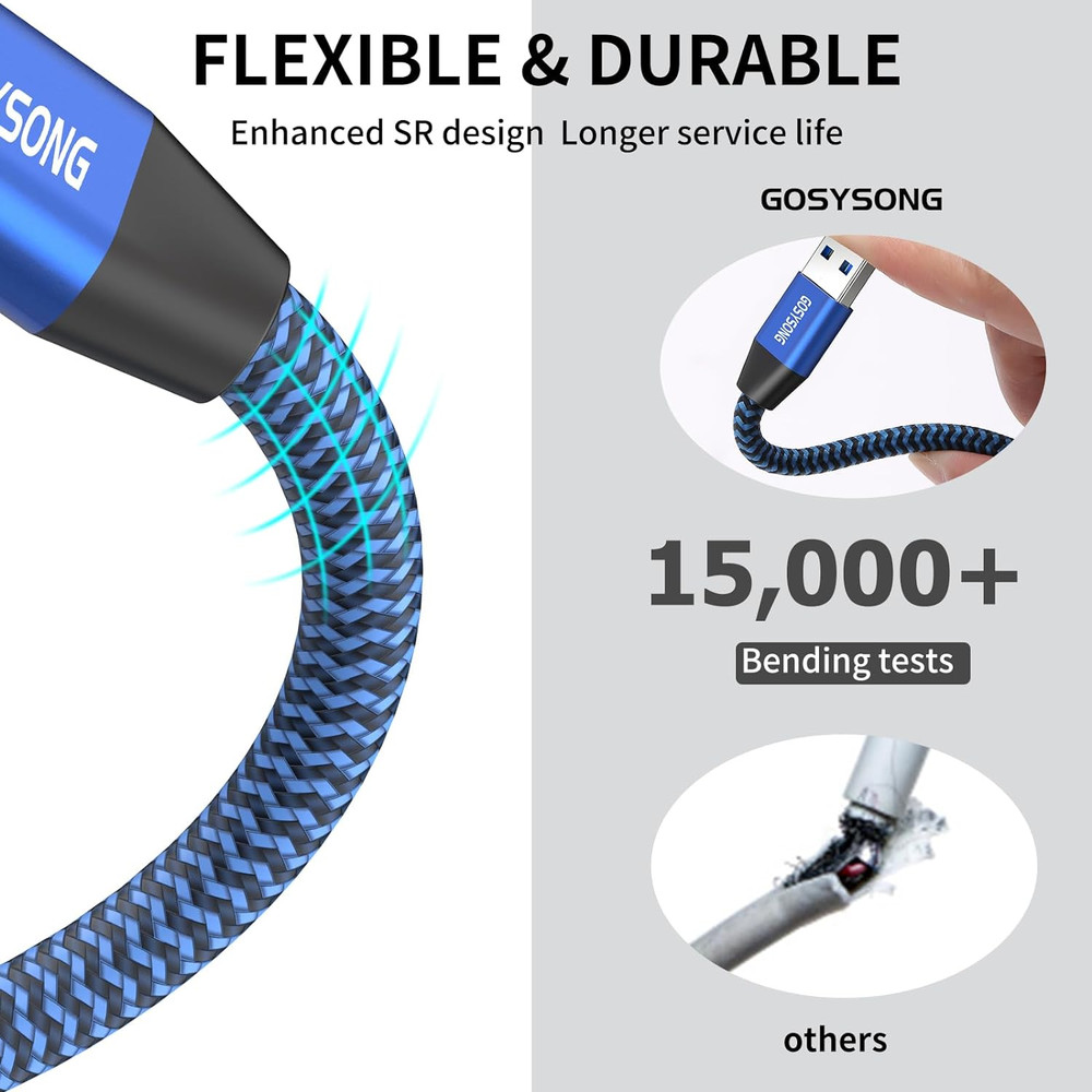 30Ft USB 2.0 Printer Cable - High Speed Type a to Type B, Compatible with HP, Ca