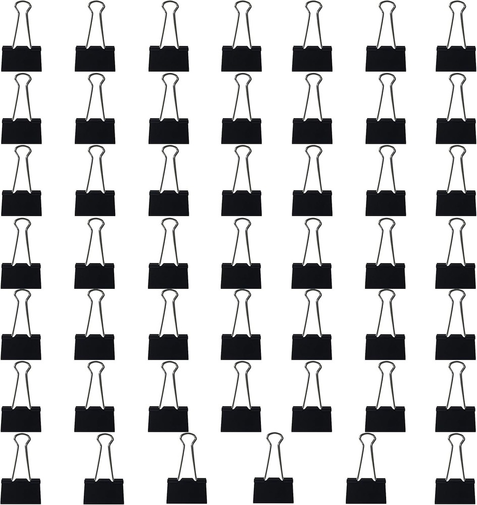 Binder Clips Lar 1.5-Inch Bla