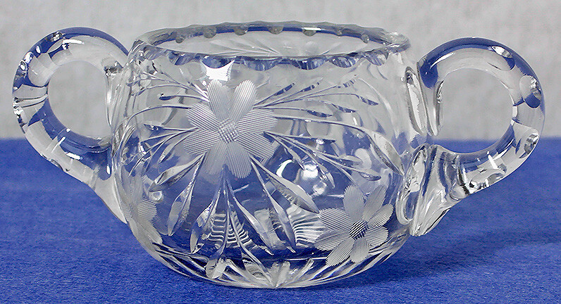 ABP Heavy Cut Crystal Creamer & Open Sugar