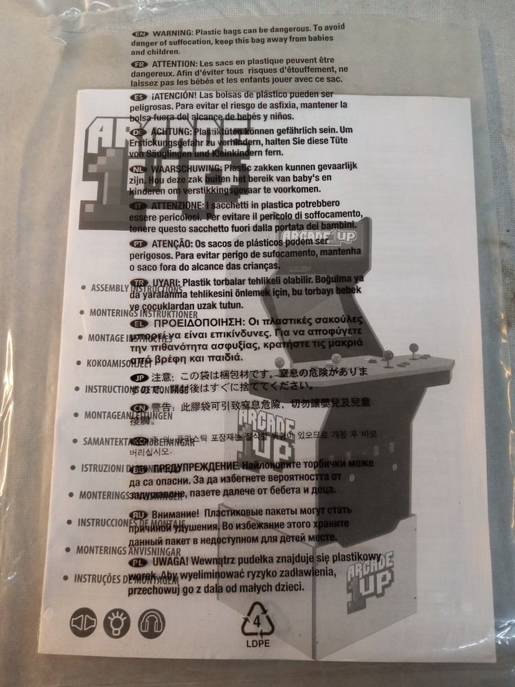 Arcade 1up - THE SIMPSONS - Arcade Game MANUAL