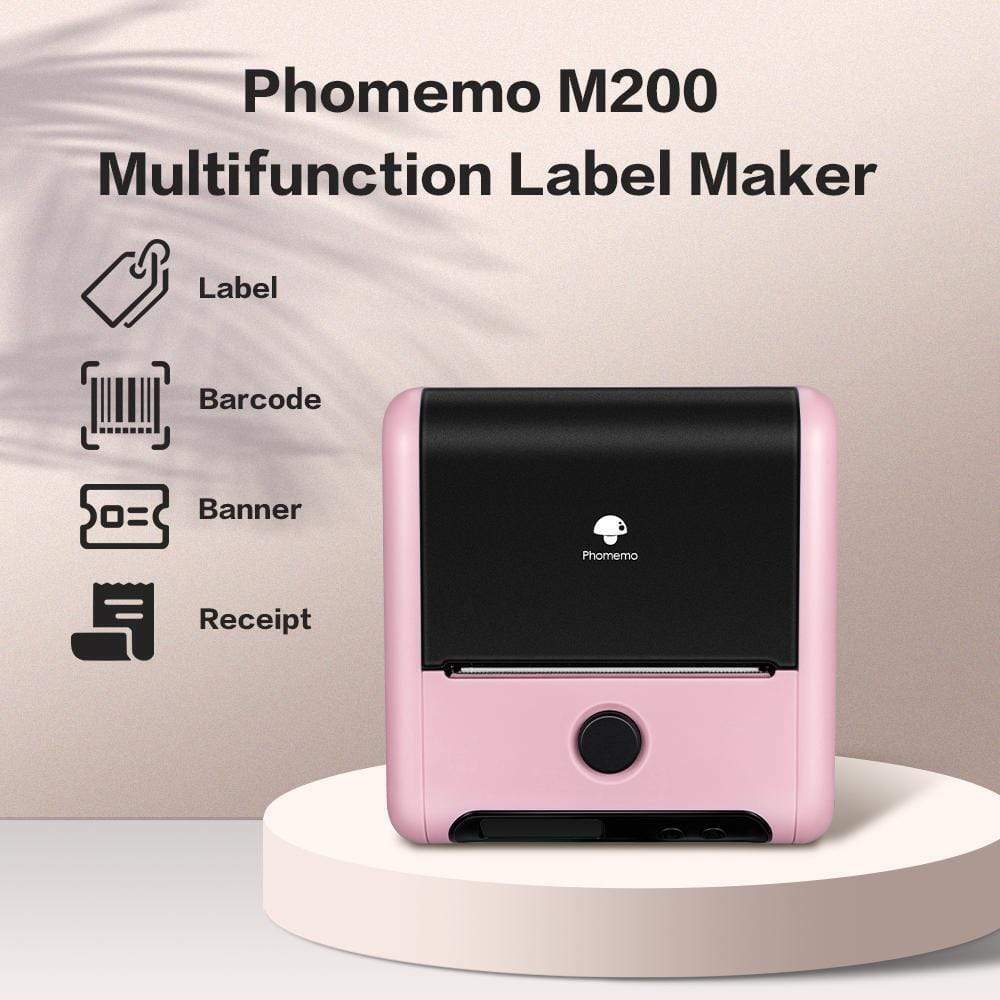 Phomemo M200 Thermal Label Maker Bluetooth 3 Inch Printer with Tape for Labeling