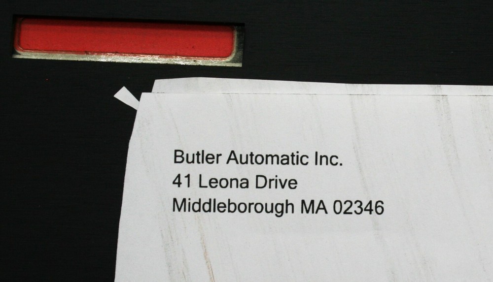 One Butler DC33896-401 Splicer Panel Kit - Front Datamat No Electronics USED