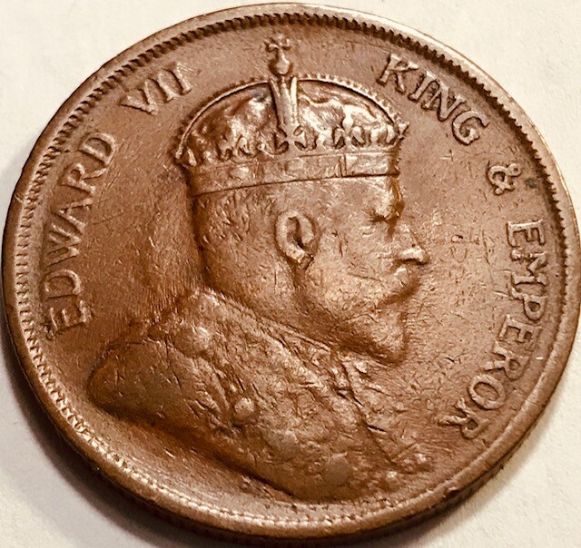 STRAITS SETTLEMENTS - Edward VII - One Cent - 1907 - KM-19 - Extra Fine