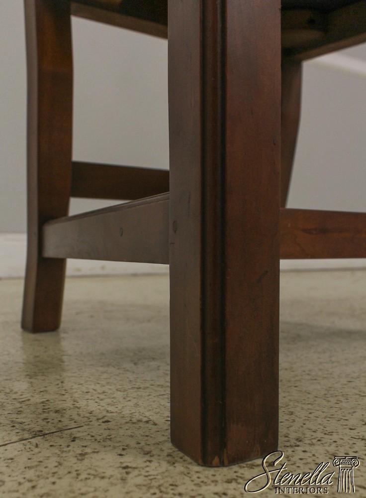 58251: Pair Benchmade Hand Crafted Cherry Chippendale Side Chairs