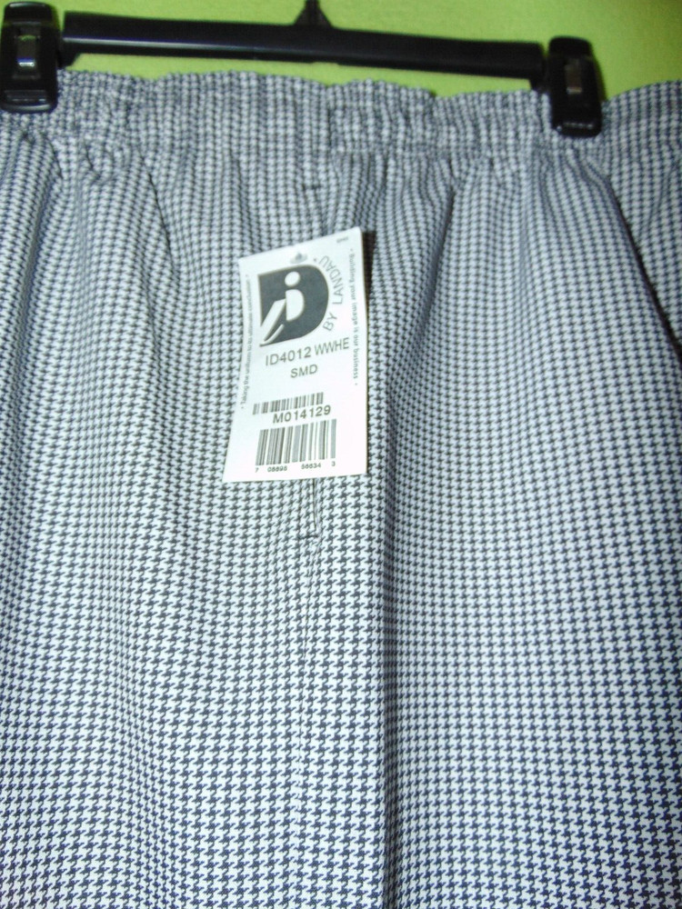 Landau Pull On Chef Kitchen Work Pants Medium Short New
