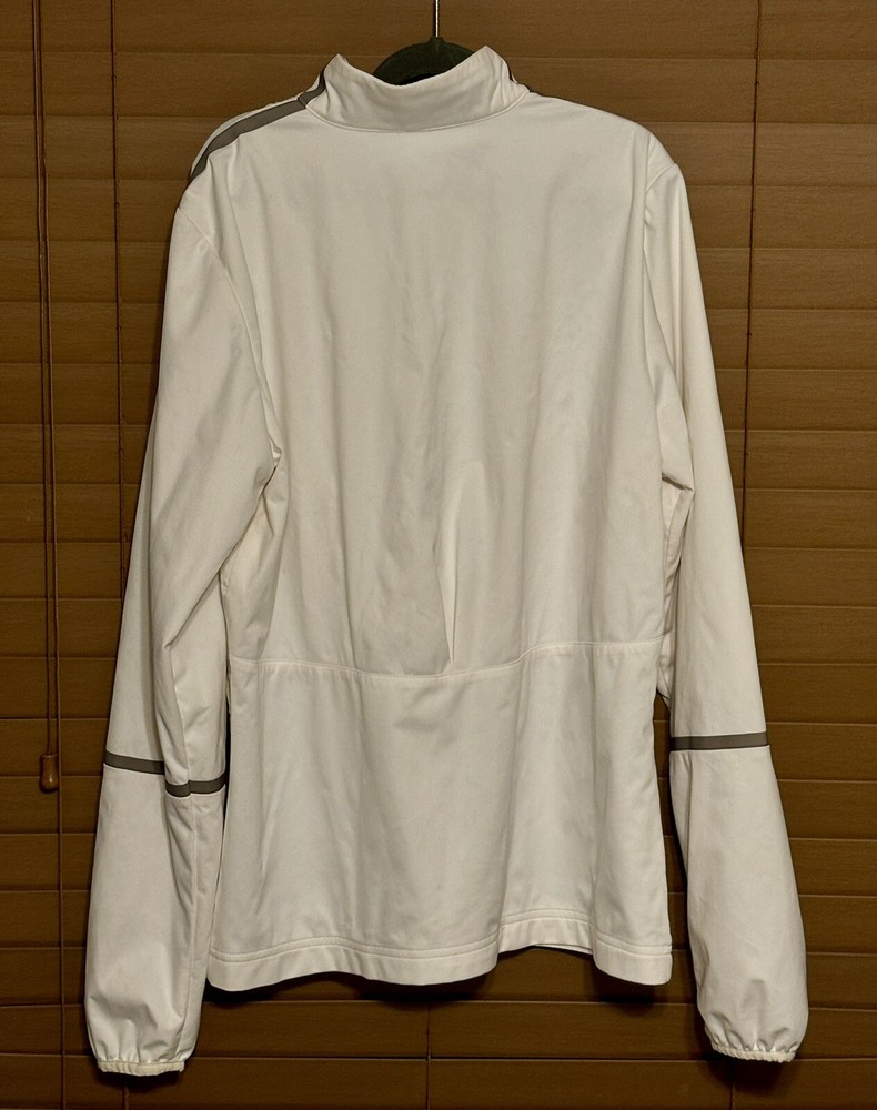 Nike Golf Windbreaker Jacket Men's Size M Medium Lite Collared White