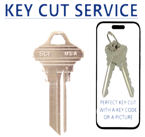 SCHLAGE (SC1) 5 Pin Key Cut By Code Or Picture