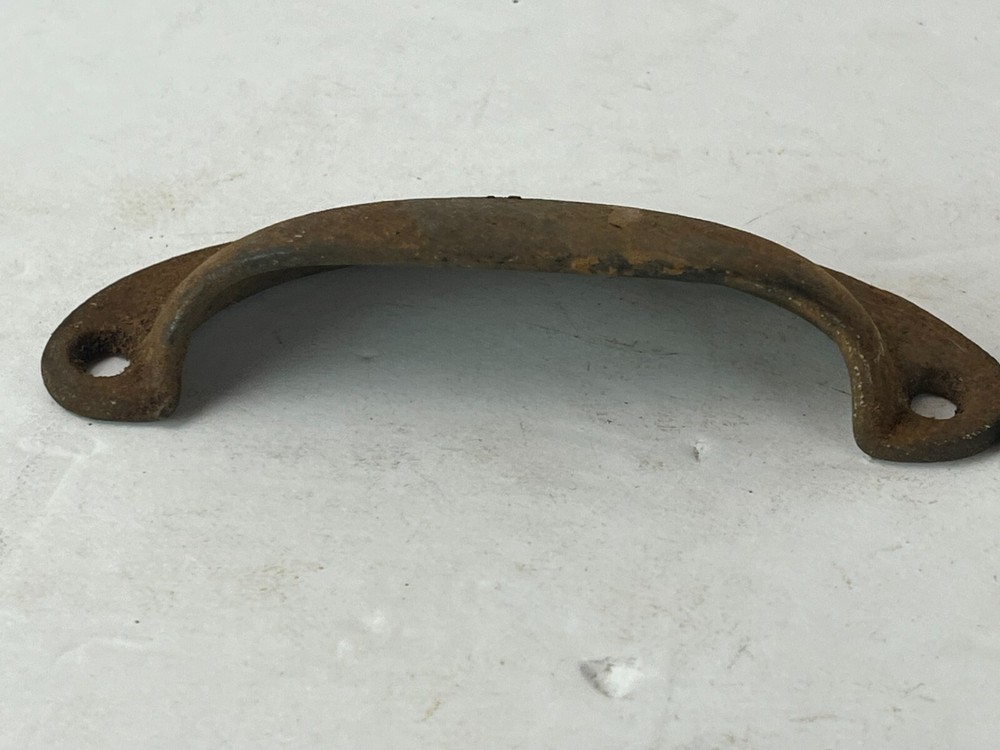 Lot 2 Vintage Metal Drawer Pull Cabinet Handle Cupboard Bin Hardware