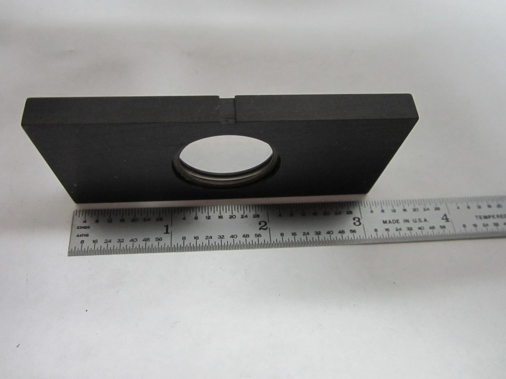 MICROSCOPE PART SLIDE COATED FILTER LEITZ GERMANY OPTICS AS IS BIN#S2-33