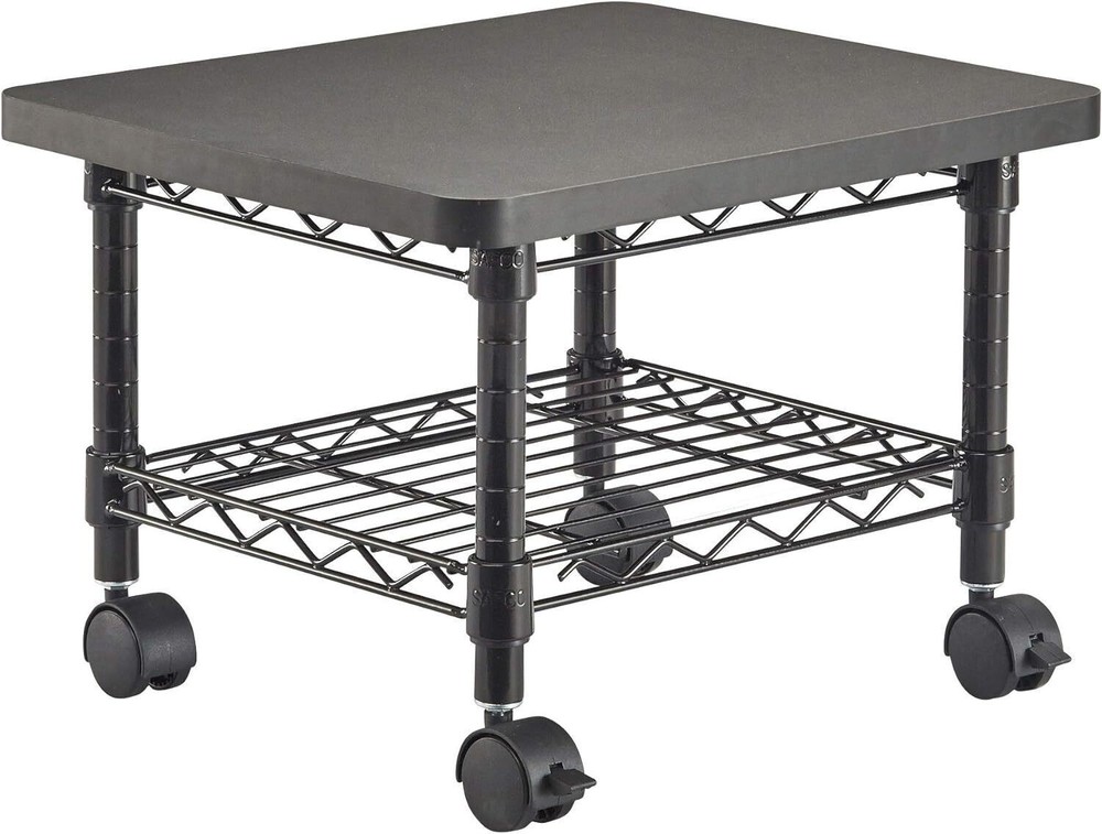 Under-Desk Utility Cart & Multi-Use Printer Stand Printer Table Mobile Rolling