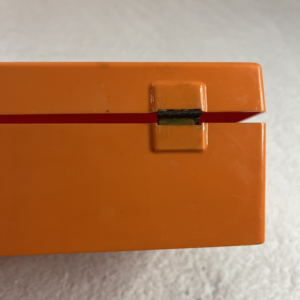 Vintage Sewing Box Orange For My Sewing READ