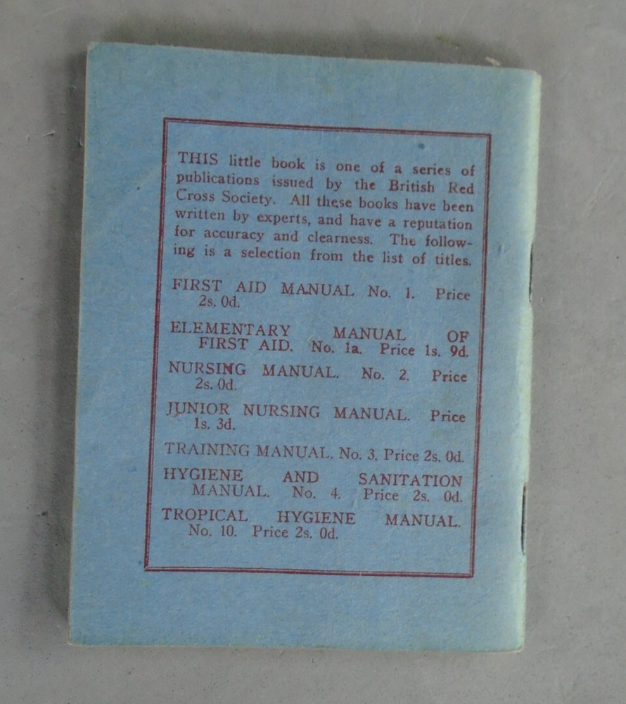 British Red Cross Society 1941 First Aid Catechism
