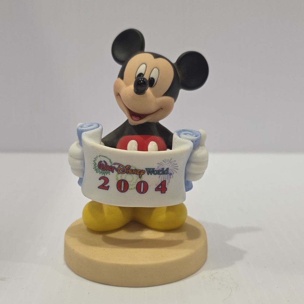 DISNEY WORLD 2004 MICKEY MOUSE Ceramic Figurine - 4"