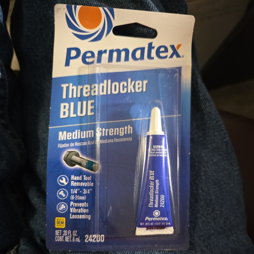 Permatex Threadlocker Blue 6ml Liquid Glue
