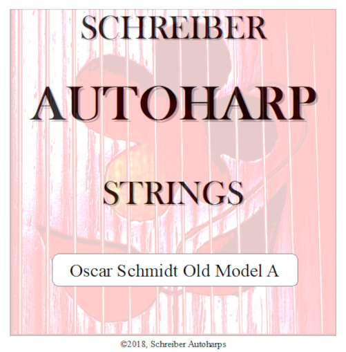 Autoharp String Set for Oscar Schmidt Old Model A