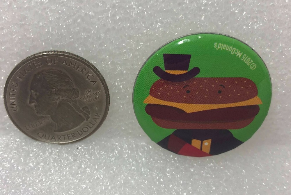 2015 McDonald's Mayor McCheese Button Pin