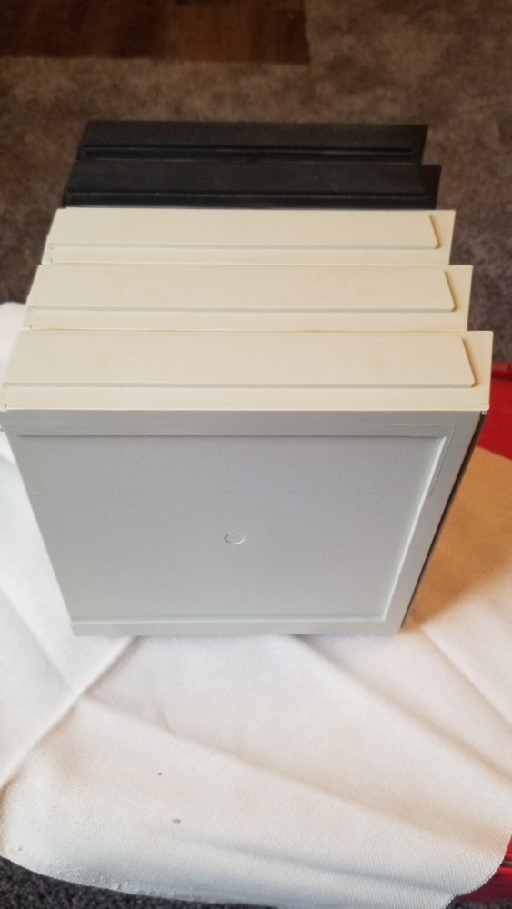 (5) Vintage DiskBank floppy Disk Storage Holders Vintage