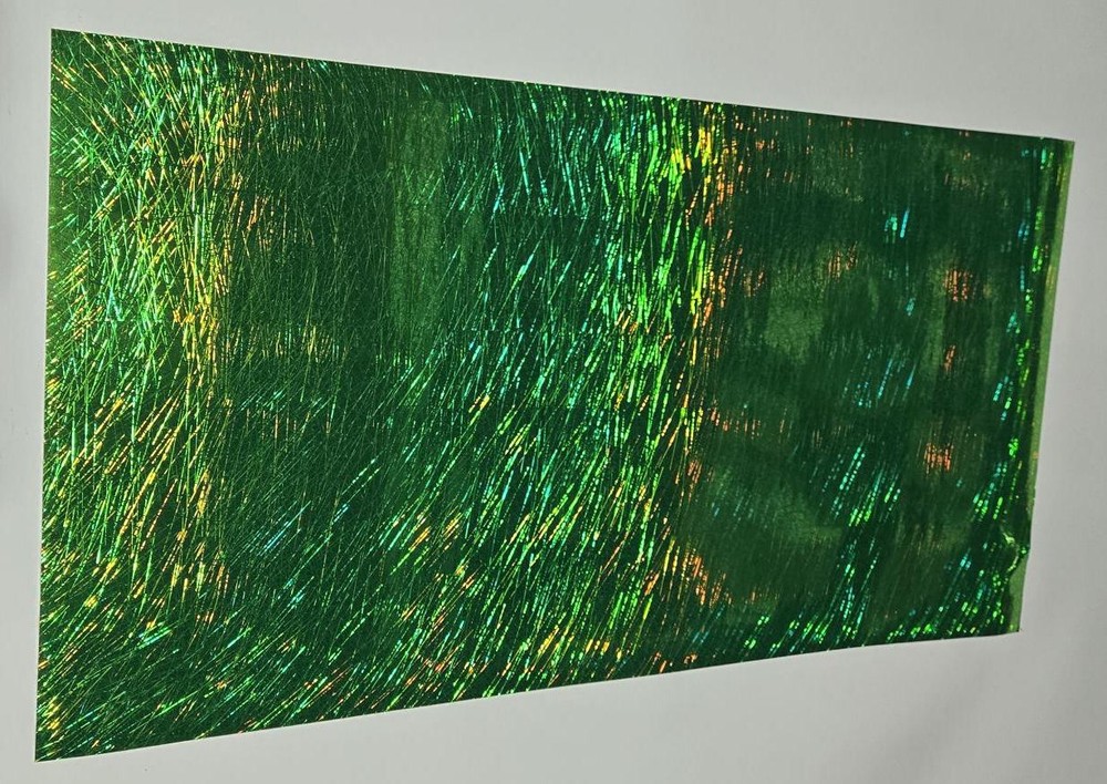 Holographic Fluorescent Green Light Ray Sign Plotter Cutter Vinyl Roll