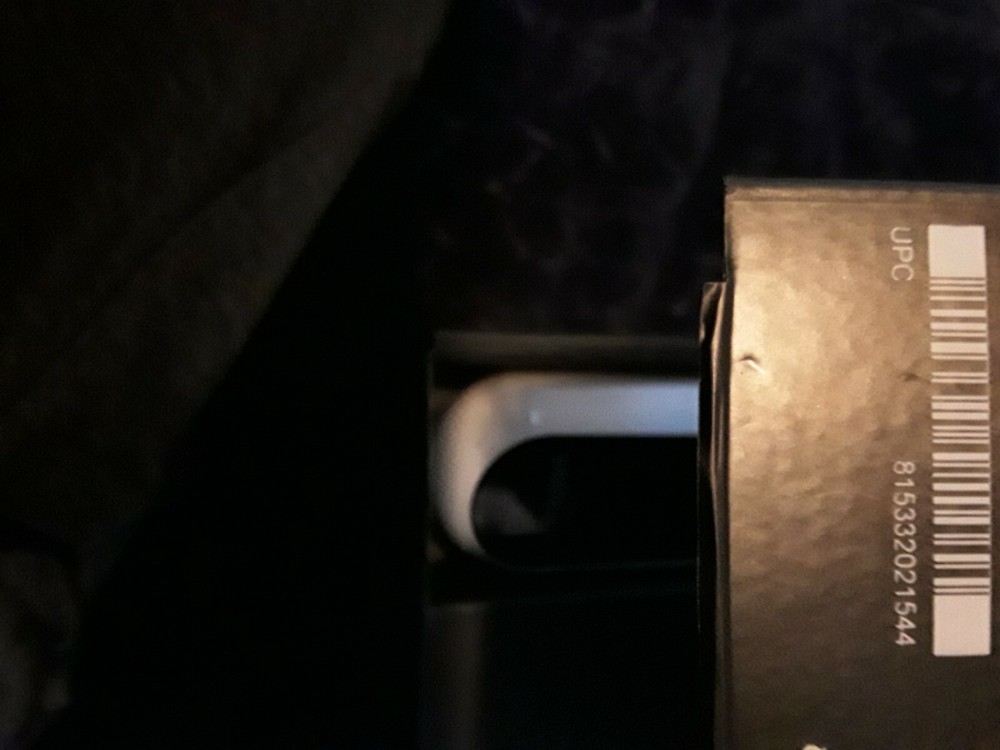 White.  Amazon.  Ecko Look.  Hands free video and secrity camera