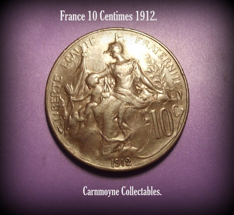 France 10 Centimes 1912. AH1872.