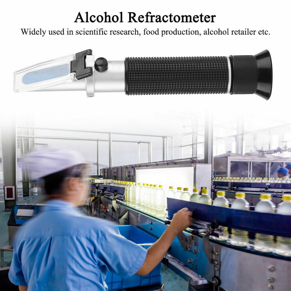 Wine Refractometer 0~25% Alcohol 0~40% Brix Grape Wine Sugar Meter Alcoholometer