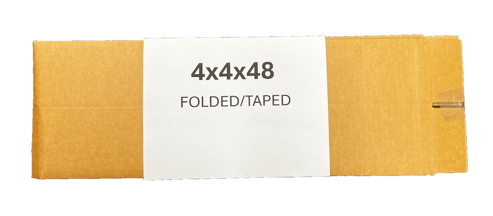 4" x 4" x 48" CARDBOARD BOX - 200 lb - 5 BOX BUNDLE - TALL