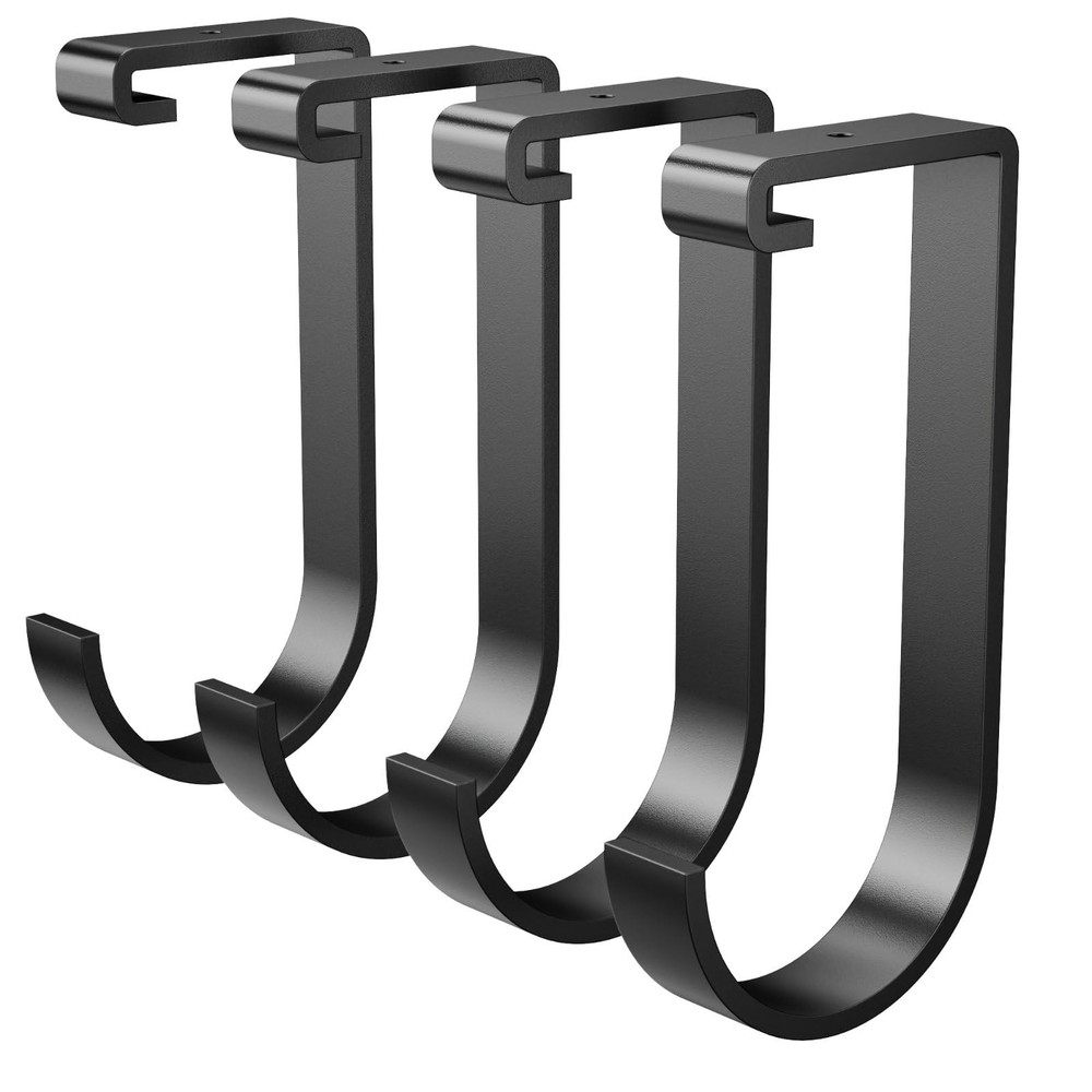 Heavy-Duty 4-Pack Overhead Garage Ceiling Storage Hooks, Add-On Storage Flat ...