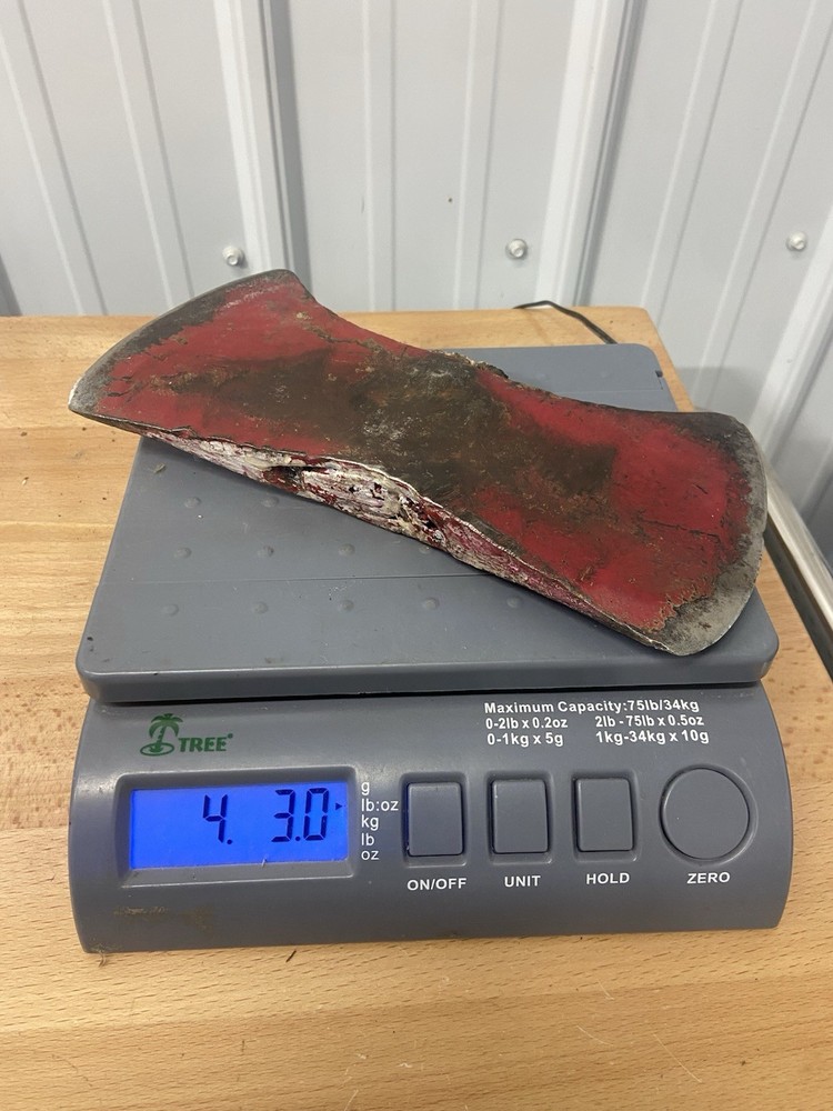 VINTAGE Double Bit Crown Pattern Axe Head 10'' 4.30lbs