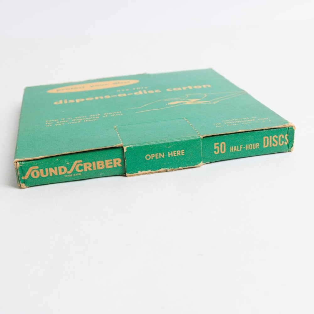 Vintage Soundscriber Recording discs Half Hour Discs
