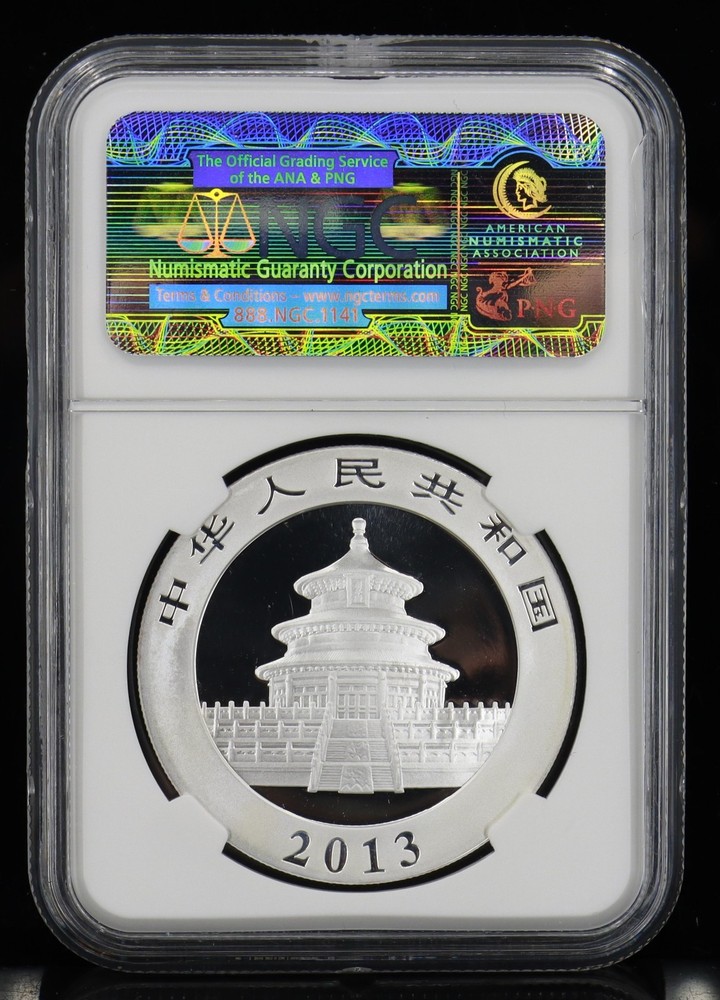 2013 10Yn 1oz Chinese Panda NGC MS70