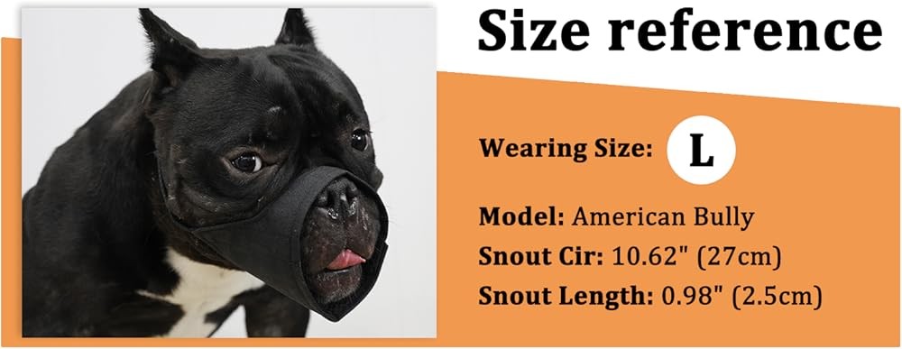 Pitbull Muzzle, Soft Muzzle for erican Bully Bulldog Boxers