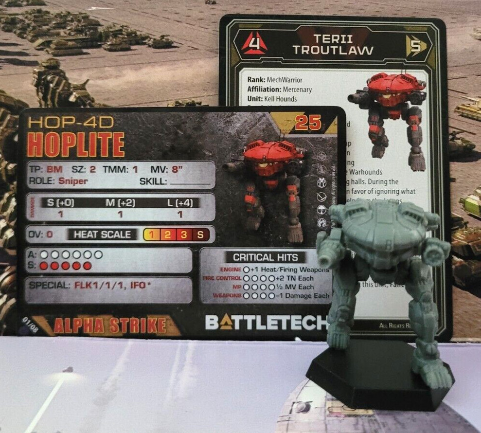 Battletech Hoplite Mech Assault Lance Inner Sphere Miniature